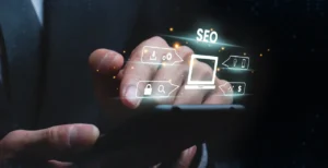 نمایش انتخاب یک کسب و کار روی یک موبایل از روی نقشه گوگل